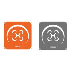 STARTRC Grembiule da parcheggio quadrato in cartone per droni per DJI Avata / Mini 3 / Mavic 3 Pro, dimensioni: 55 cm x 55 cm (grigio arancione)