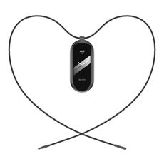 Per Mi Band 8 Mijobs Collana in corda di cera con fibbia in acciaio inossidabile (nero)