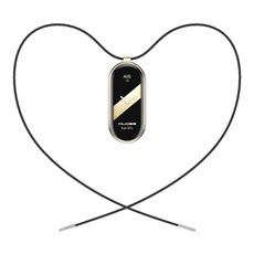 Per Mi Band 8 Mijobs Collana in corda di cera con fibbia in acciaio inossidabile (nero + oro chiaro)