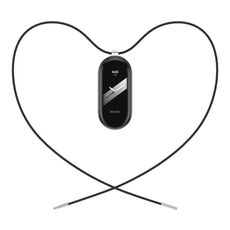 Per Mi Band 8 Mijobs Collana in corda di cera con fibbia in acciaio inossidabile (nero + argento)