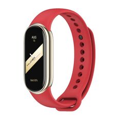 Per cinturino in silicone tinta unita Xiaomi Mi Band 8 Mijobs (rosso)