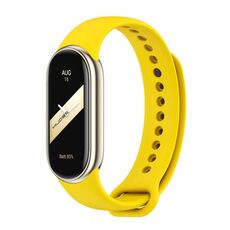 Per cinturino in silicone tinta unita Xiaomi Mi Band 8 Mijobs (giallo)