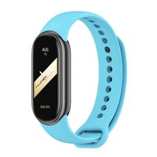 Per cinturino in silicone tinta unita Xiaomi Mi Band 8 Mijobs (blu cielo)