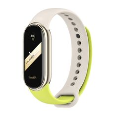 Per cinturino in silicone bicolore Mijobs Xiaomi Mi Band 8 (verde erba + grigio)