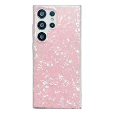 Custodia protettiva in TPU per Samsung Galaxy S21 Ultra 5G con motivo a conchiglia (rosa)