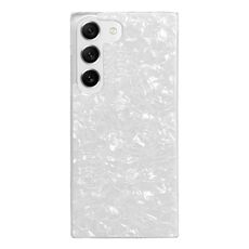 Per Samsung Galaxy S22+ Custodia protettiva in TPU con motivo a conchiglia (bianca)