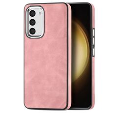 Per Samsung Galaxy S23 5G Custodia per telefono antiurto in TPU galvanico effetto pelle (rosa)