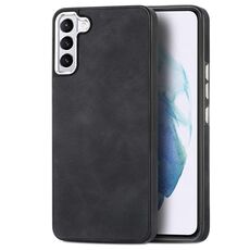 Per Samsung Galaxy S22 + 5G Custodia per telefono antiurto in TPU galvanico effetto pelle (nero)