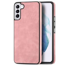 Per Samsung Galaxy S22 + 5G Custodia per telefono antiurto in TPU galvanico effetto pelle (rosa)