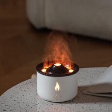 Umidificatore ad ultrasuoni per diffusore di aromi di oli essenziali vulcanici, modello: monocromatico (spina europea)