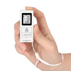 Mini telemetro elettronico a infrarossi ricaricabile portatile da 30 m (bianco)
