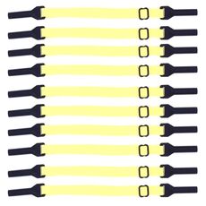 10 pezzi stile lungo occhiali corda antiscivolo gambe sportive elastiche regolabili cinghia fissa anti-caduta (giallo chiaro)