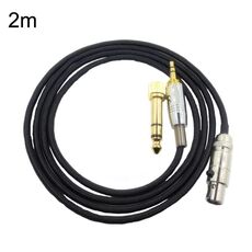 2m Per K240 / K141 / K271 / K702 / Q701 / K712 Cavo per cuffie Mini Cartoon Head Upgrade Line (Nero)