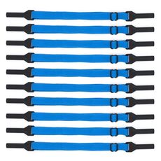 10 pezzi occhiali stile corto corda antiscivolo gambe sportive elastiche regolabili cinghia fissa anti-caduta (azzurro)