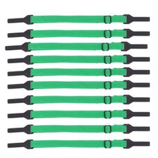 10 pezzi occhiali stile corto corda antiscivolo gambe sportive elastiche regolabili cinghia fissa anti-caduta (verde scuro)