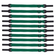 10 pezzi occhiali stile corto corda antiscivolo gambe sportive elastiche regolabili cinghia fissa anti-caduta (verde inchiostro)