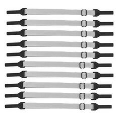 10 pezzi occhiali stile corto corda antiscivolo gambe sportive elastiche regolabili cinghia fissa anti-caduta (grigio chiaro)