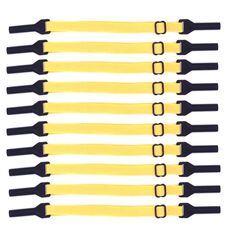 10 pezzi occhiali stile corto corda antiscivolo gambe sportive elastiche regolabili cinghia fissa anti-caduta (giallo intenso)