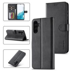 Custodia in pelle per Samsung Galaxy S23 FE 5G LC.IMEEKE (nero)