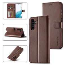 Custodia in pelle per Samsung Galaxy S23 FE 5G LC.IMEEKE (caffè)