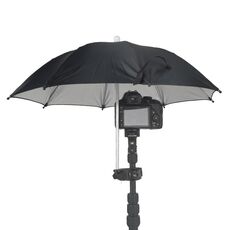Ombrello per fotocamera da 50 cm Parasole regolabile per telefono cellulare con clip