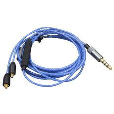 Cavo per cuffie con regolazione del volume Shure MMCX / SE215 / SE535 / SE846 / UE900 da 1,2 m (blu)