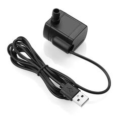 Pompa dell'acqua senza spazzole silenziosa Micro USB DC da 1,5 m (nera)