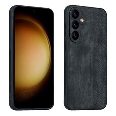 Per Samsung Galaxy S23 FE 5G AZNS Custodia per telefono in pelle goffrata 3D (nera)