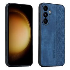 Per Samsung Galaxy S23 FE 5G AZNS Custodia per telefono in pelle goffrata 3D (blu zaffiro)