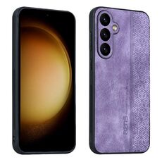 Per Samsung Galaxy S23 FE 5G AZNS Custodia per telefono in pelle goffrata 3D (viola)