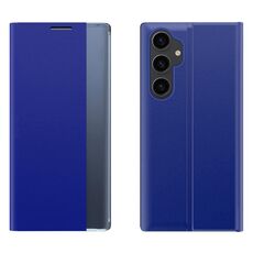 Per Samsung Galaxy S23 FE 5G Custodia per cellulare in pelle con adsorbimento del display laterale (blu)