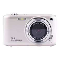 Fotocamera digitale HD con schermo IPS da 2,88 pollici Fotocamera CCD portatile con zoom 16X (oro champagne)