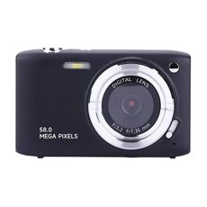 Fotocamera digitale HD con schermo IPS da 2,88 pollici Fotocamera CCD portatile con zoom 16X (nero)