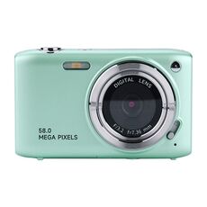 Fotocamera digitale HD con schermo IPS da 2,88 pollici Fotocamera CCD portatile con zoom 16X (verde)