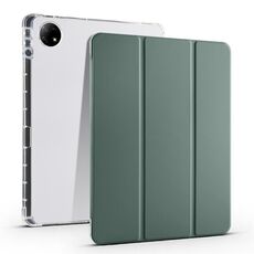 Custodia per tablet in pelle TPU trasparente pieghevole da 12,1 pollici per vivo Pad2 da 3 pollici con slot per penna (verde)
