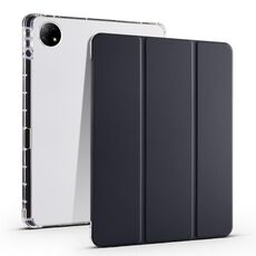 Custodia per tablet in pelle TPU trasparente pieghevole da 12,1 pollici per vivo Pad2 da 3 pollici con slot per penna (nero)