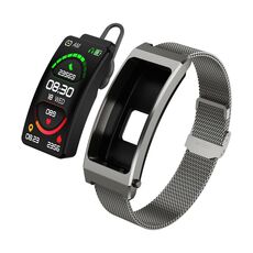 K13S Schermo TFT da 1,14 pollici Cinturino in metallo milanese Smart Call Bracciale Supporta la gestione del sonno / Monitoraggio dell'ossigeno nel sangue (Appannamento)