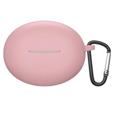Custodia protettiva per auricolari in TPU antiurto per Xiaomi Redmi Buds 4 Lite con gancio (rosa)