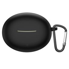 Custodia protettiva per auricolari in TPU antiurto per Xiaomi Redmi Buds 4 Lite con gancio (nero)