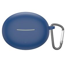 Per Xiaomi Redmi Buds 4 Lite / 4 Custodia protettiva per auricolari in silicone antiurto attivo con gancio (blu notte)