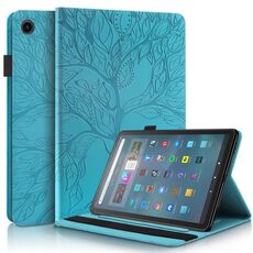 Per Amazon Fire Max 11 Life Tree Series Custodia per tablet orizzontale in pelle flip (Lake Blue)
