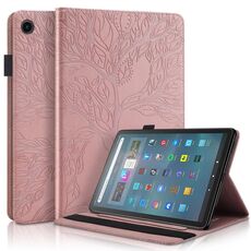 Per Amazon Fire Max 11 Life Tree Series Custodia per tablet orizzontale in pelle flip (oro rosa)
