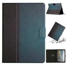 Custodia per tablet in pelle intelligente con cuciture a tinta unita per Amazon Kindle Fire Max 11 (verde)