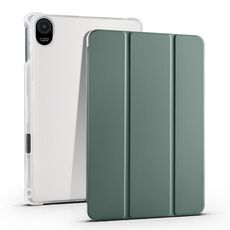 Per Honor Pad 8 Custodia per tablet in pelle TPU trasparente pieghevole a 3 pieghe (verde)
