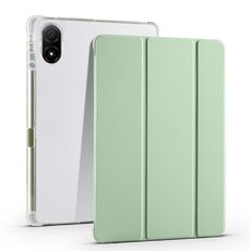 Per Honor Pad V8 Pro Custodia per tablet in pelle TPU trasparente pieghevole a 3 pieghe (verde Matcha)