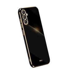 Per Samsung Galaxy S23 FE 5G XINLI custodia per telefono in TPU elettrolitico con bordo dritto 6D (nero)