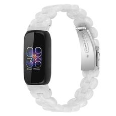 Per cinturino di ricambio in resina ovale Fitbit Inspire 3 (bianco)