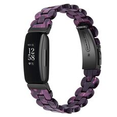 Per cinturino di ricambio in resina ovale Fitbit Inspire 3 (chiaro viola)