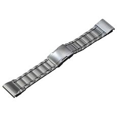 Cinturino per orologio Garmin Tactix 7 Pro/Fenix 7X/6X Pro 26 mm a sgancio rapido con cinque sfere in acciaio al titanio (argento)