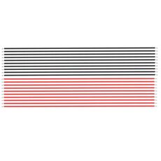 10 paia di cavi per circuito parallelo nero rosso 22AWG, lunghezza: 20 cm